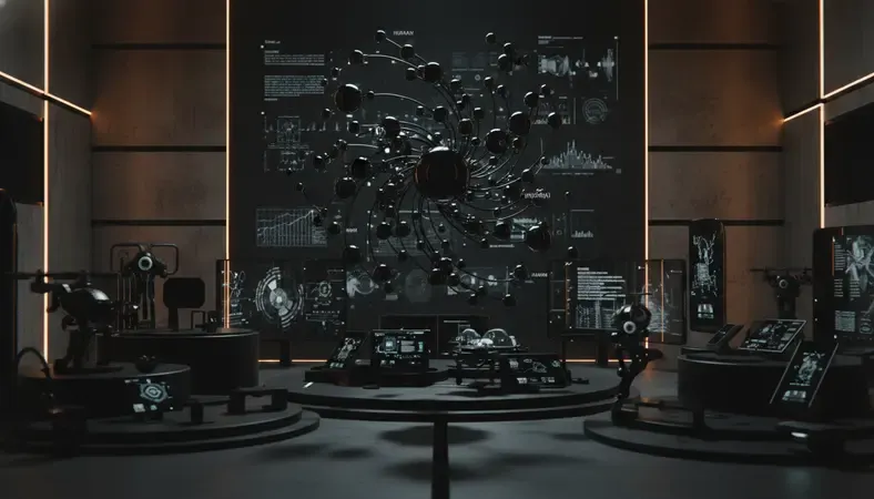 Diagram showing interconnected circles representing human and AI relationships in harmony