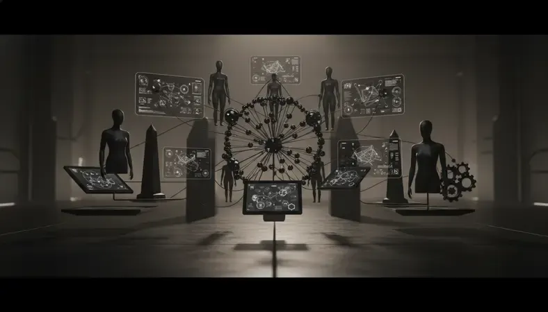 Visualization of connected support systems including AI characters, human relationships, and professional resources