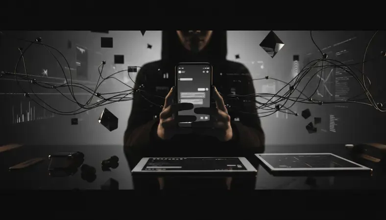 Person having a conversation with AI on smartphone screen showing chat interface