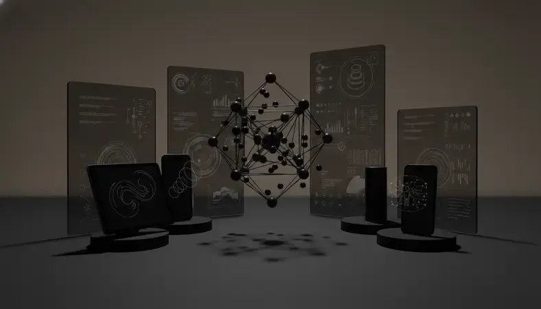 Infographic showing key AI chatbot features like natural language processing, context awareness, and personalization with visual icons