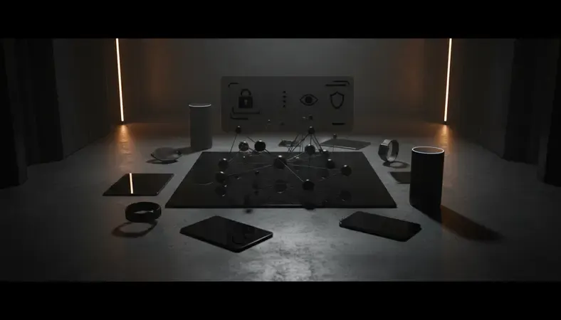 Digital security icons and privacy settings interface