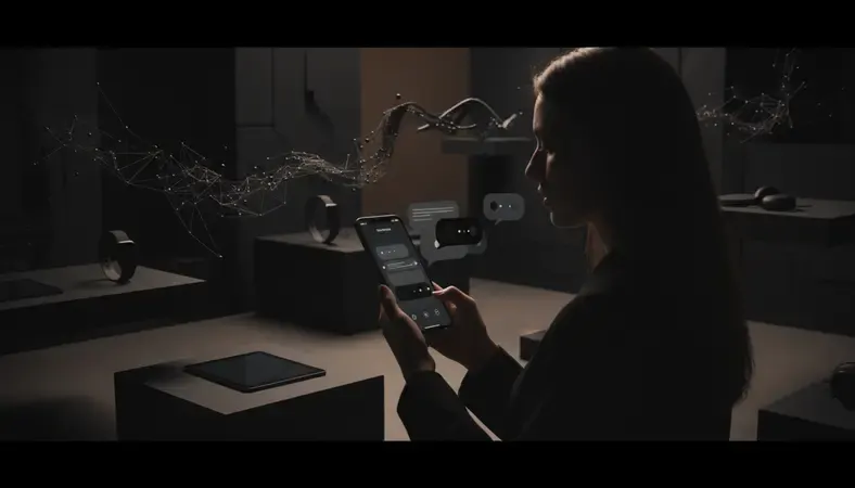 Person having a natural conversation with an AI chatbot on their smartphone, showing the intuitive interface