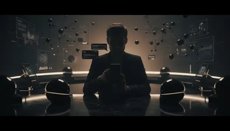 Person having a natural conversation with an AI chatbot on their smartphone screen