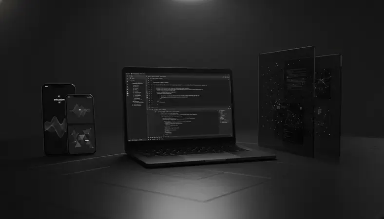 Split screen showing various AI conversation interfaces from educational to entertainment apps