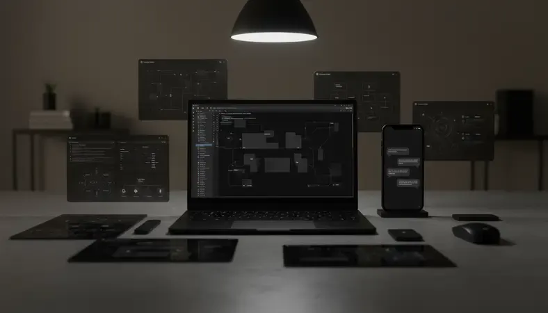 Modern smartphone displaying various AI chatbot interfaces with conversation bubbles