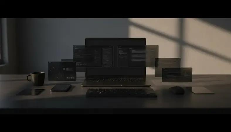 Split screen showing different AI chatbot interfaces side by side for comparison