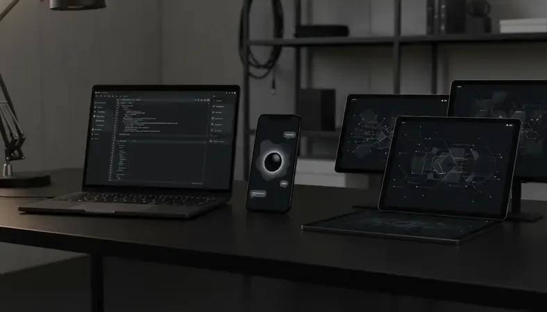 A glowing chat interface on a dark screen representing an AI chatbot conversation