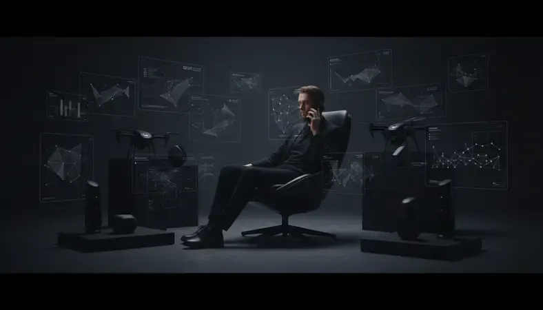 Person chatting on a smartphone with an AI companion interface glowing on the screen in a dark room