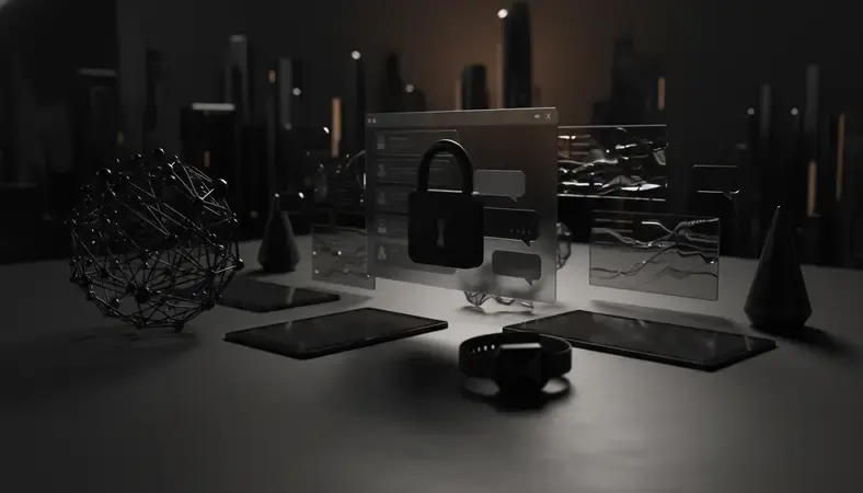 A secure lock icon overlaid on a chat interface symbolizing AI chat privacy and data protection