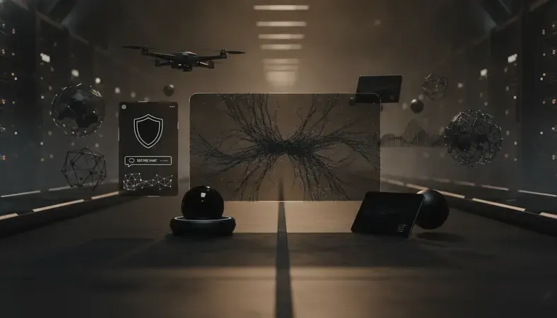 Secure chat interface with privacy shield icon and encrypted connection indicator