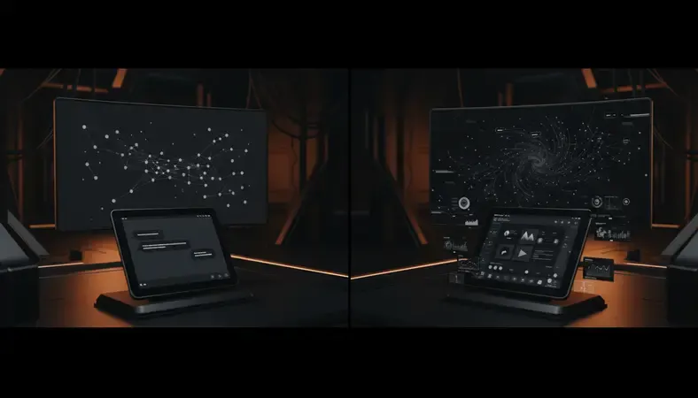Side-by-side comparison of free vs paid AI chat experiences, showing basic text interface versus rich multimedia companion interface